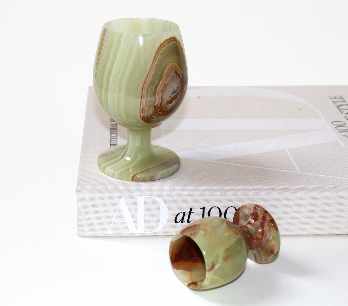 Green Onyx Shot Cup