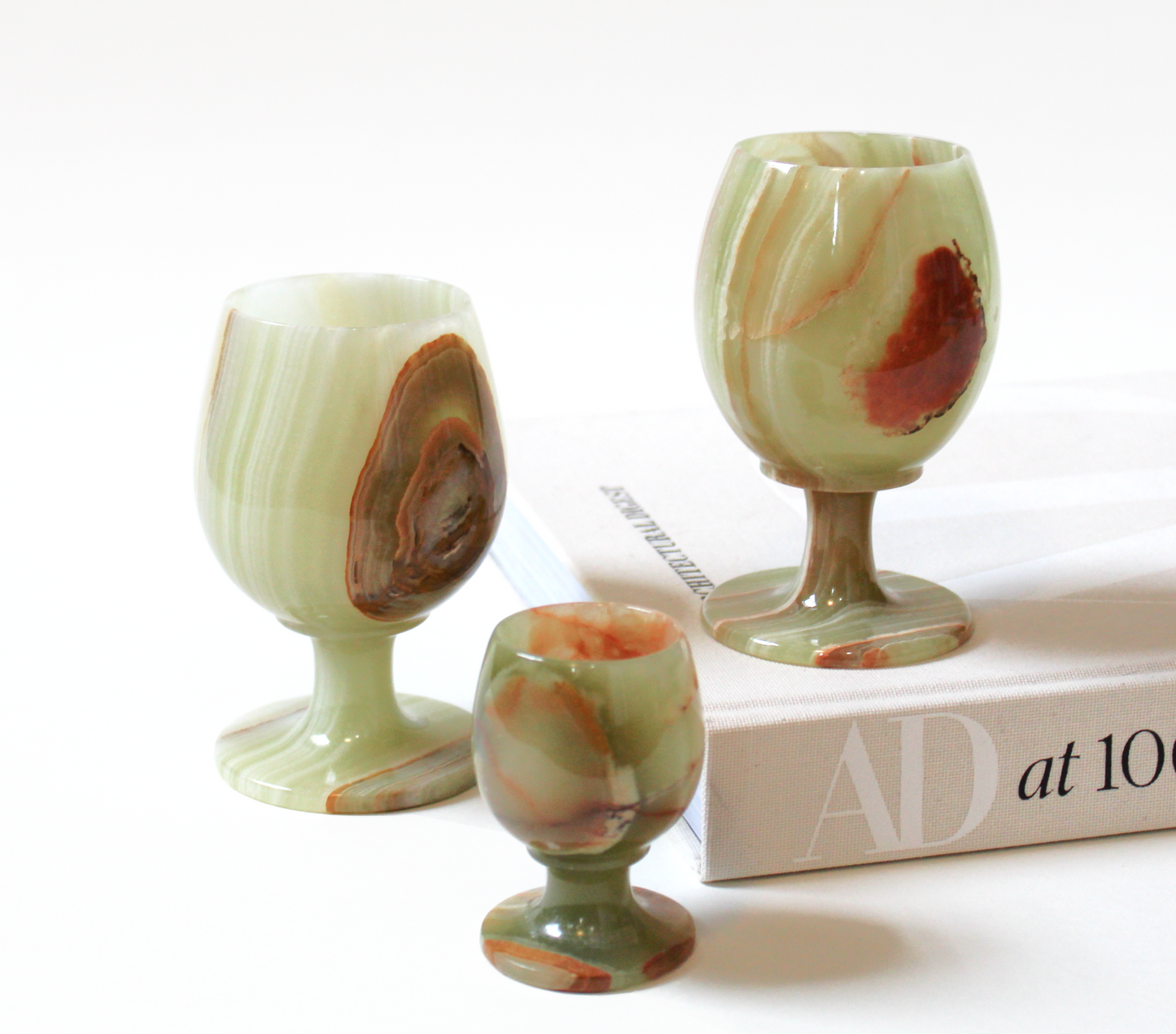 Green Onyx Shot Cup