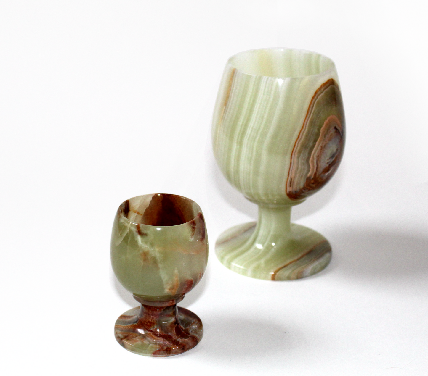 Green Onyx Shot Cup