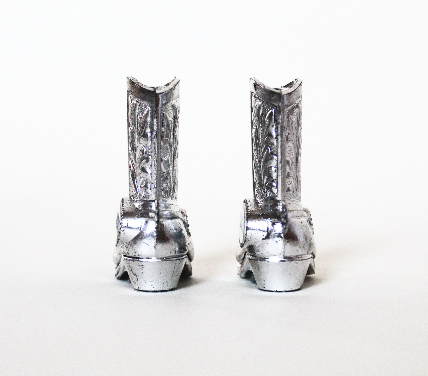 Silver Cowboy Boot S&P Shakers