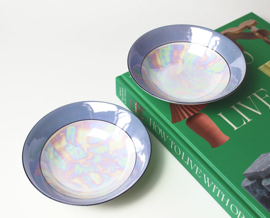 Depression Era Iridescent Dessert Bowls