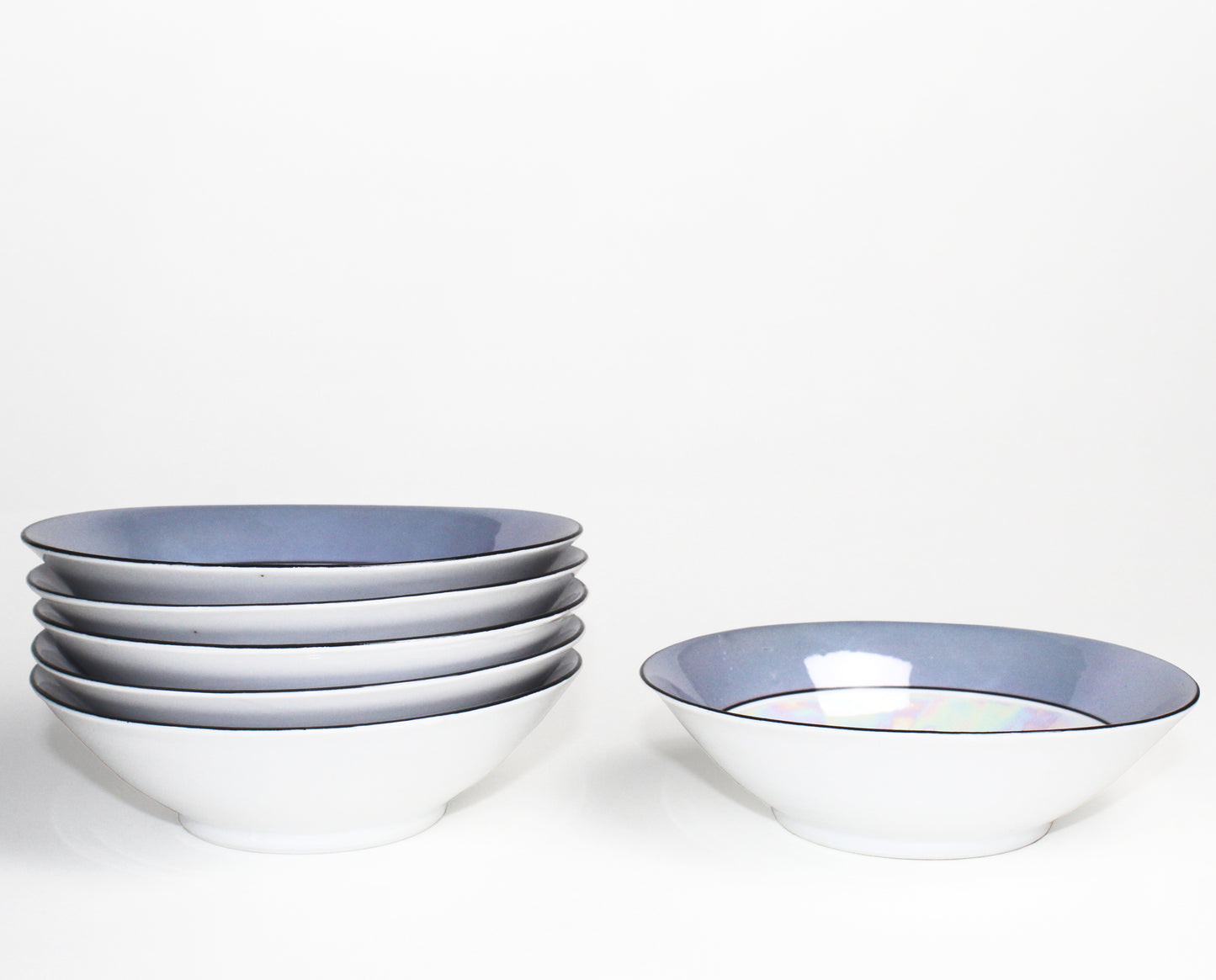 Depression Era Iridescent Dessert Bowls